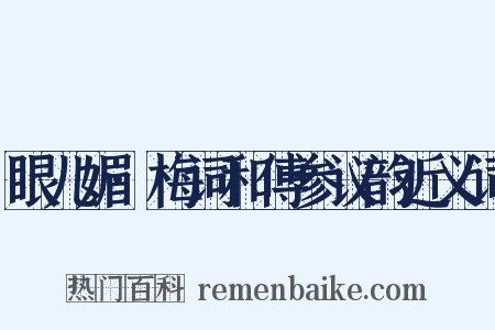 眼儿媚·梅词和傅参议韵近义词是什么意思的图片